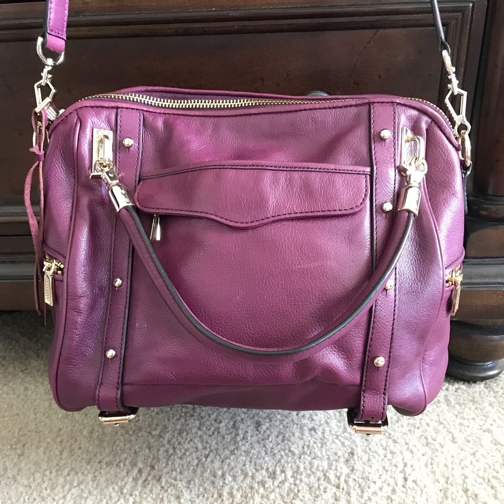 Rebecca Minkoff handbag - Large Plum Cupid satchel